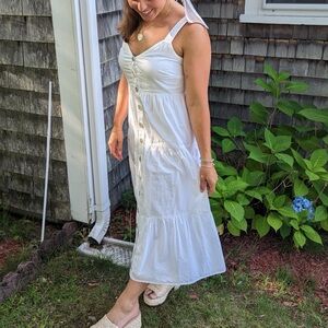 White Linen Rails Sundress